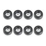 Adam Hall Hardware 4900 M8 AH - set van 8 rubberen voetjes 25 x 11 mm zwart in zak