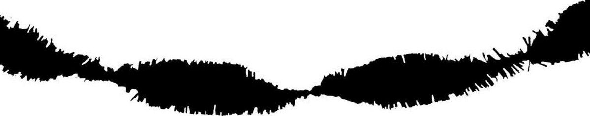 Partywinkel Zwarte Slingers Crêpe 24 meter