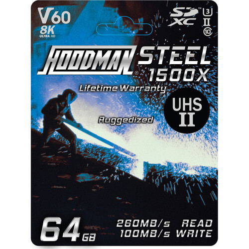 Hoodman Hoodman 64GB 1500X -SDXC UHS-II, CLASS 10, U3, 8K, V60
