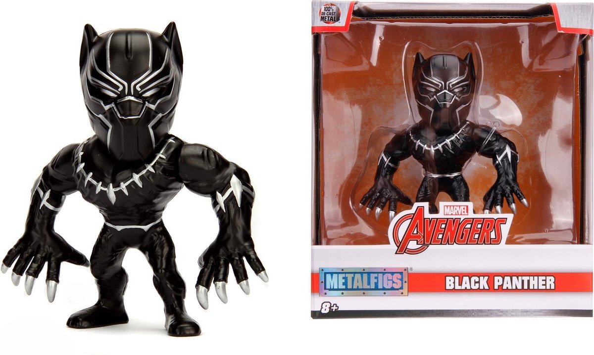 Jada Toys Marvel 4" Black Panther Actiefiguur