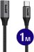 Buddi Flex USB-C naar USB-C Verlengkabel 60W 1M Zwart