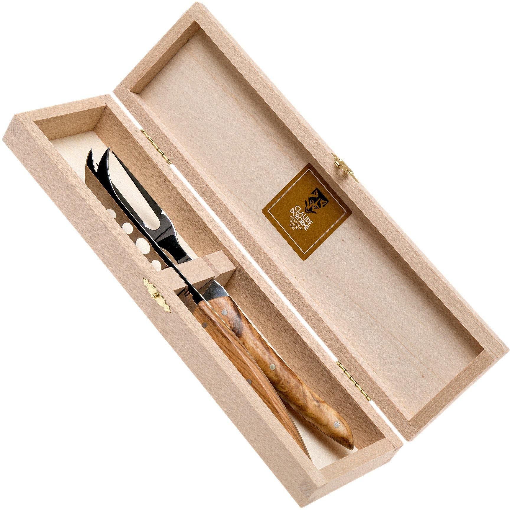Claude Dozorme Kaasmessenset zachte kaas, olijfhout