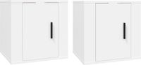 vidaXL Tv-wandmeubels - 2 stuks - Wit
