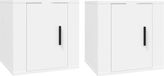 vidaXL Tv-wandmeubels - 2 stuks - Wit