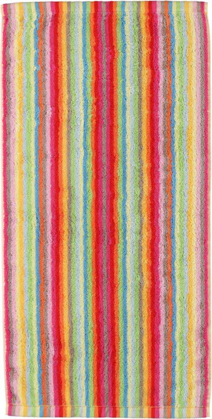 Cawö Lifestyle Streifen Handdoek multicolor 70x140 100% Katoen