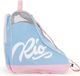 Rio Roller Script Sac de patins à roulettes / Sac pour patins à roulettes - 600D pvc - Rose-Bleu