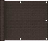 vidaXL Balkonscherm 75x400 cm HDPE Bruin