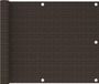 vidaXL Balkonscherm 75x400 cm HDPE Bruin