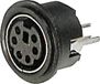 ASSMANN WSW A-DIO-TOP/04 Miniatuur-DIN-connector Bus, montage vertical Nombre de pôles : 4 Noir 1 pièce(s)