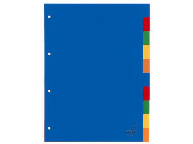 Kangaro A4 blanco PP 120mµ assorti 4-gaats 10-delig - blauw