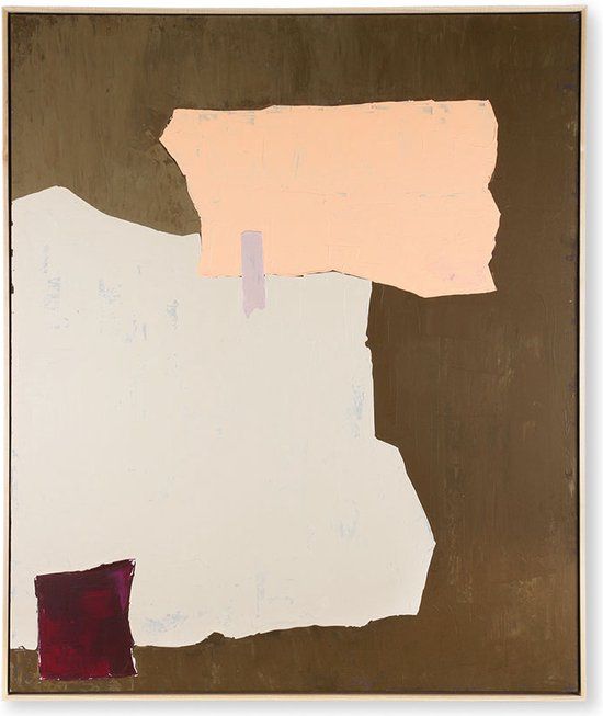HKliving Abstract painting Mustard 100x120cm