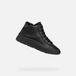 GEOX Laquinny Hoge Sneakers Dames Zwart Leer Maat 36