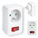 Hama Stopcontact met schakelaar (adapter, 250 V, 16 A, aan/uit-schakelaar, wit