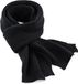 Heble® Warme fleece winter sjaal zwart voor volwassenen - Gemaakt van 100% gerecycled polyester