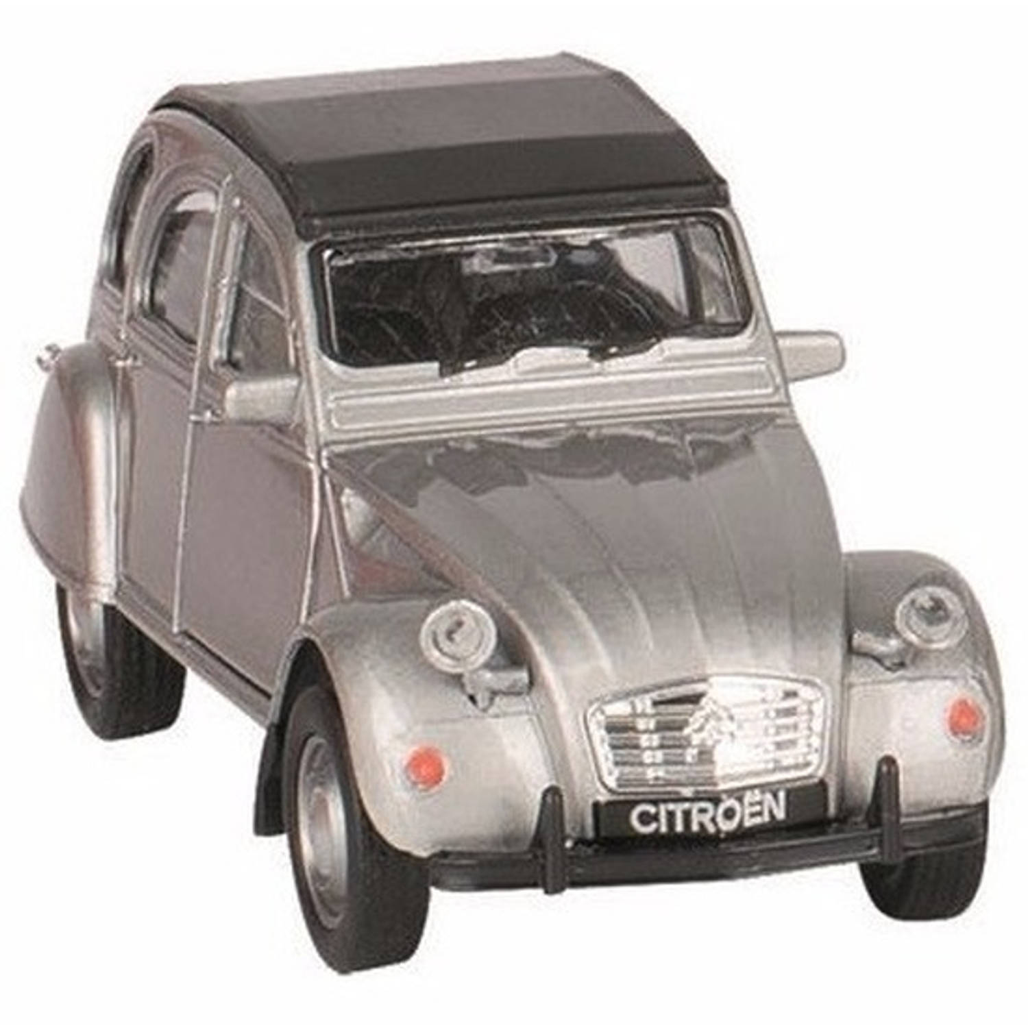 Welly Speelgoed Citroen 2CV zilver dicht 1:36