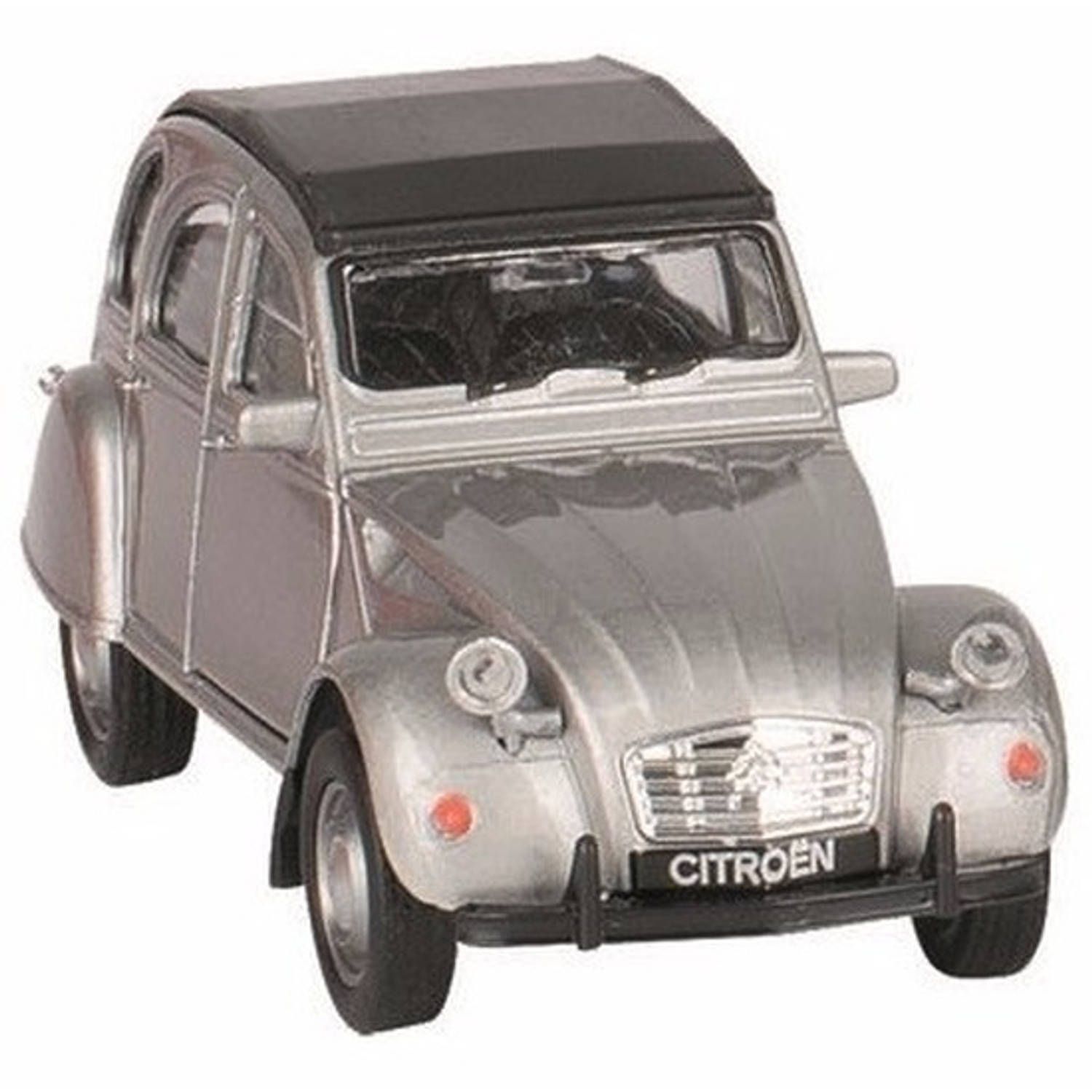 Welly Speelgoed Citroen 2CV zilver 1:36