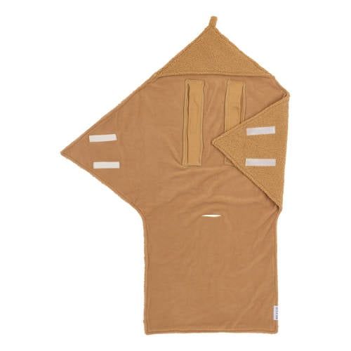 Meyco wikkeldeken Bouclé Uni 110x108cm Toffee