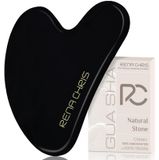 Merkloos Natuurlijke Obsidiaan Gua Sha Gezichts Massagetool