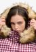 Superdry Everest Check Hettegenser Bomber Jas Slanke Pasvorm Dames Gewatteerde Jas Polyester Moerbei/Crème Gingham Automne/Hiver 2026