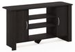 Support TV avec portes coulissantes, panneau de particules, expresso, 106,93 x 57,91 x 34,29 cm