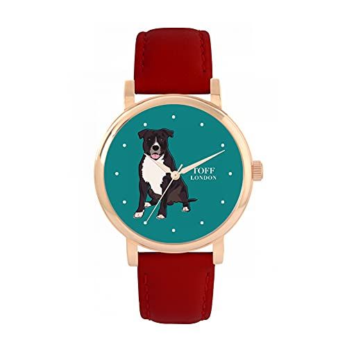 Toff London Staffordshire Terrier Hoofd Hondenhorloge - 5059656656166
