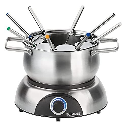 Bomann FD 2248 CB elektrische fondue - 6 personen - 1,2 l - 1400 W - grijs