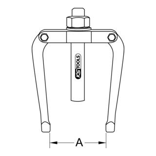 KS Tools tegenstuk voor binnenafzuiger - 55-205mm - 1 stuk