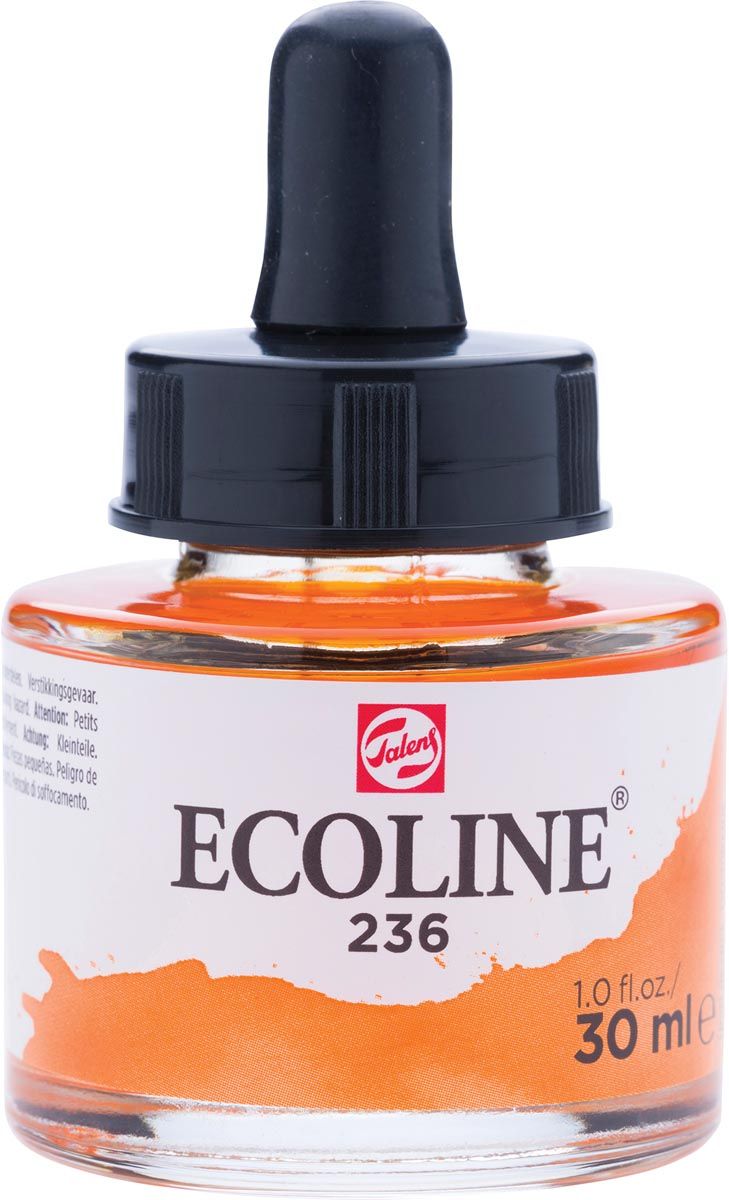 Talens Ecoline waterverf flacon 30 ml lichtoranje