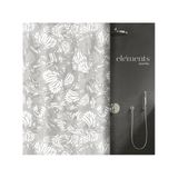 Spirella Douchegordijn Ring Polyester Grijs 240 x 180 cm