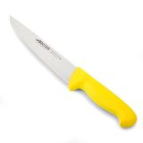 Arcos Serie 2900 - slagersmes, lemmet van nitrum roestvrij staal, 200 mm, spuitgegoten polypropyleen handvat, geel