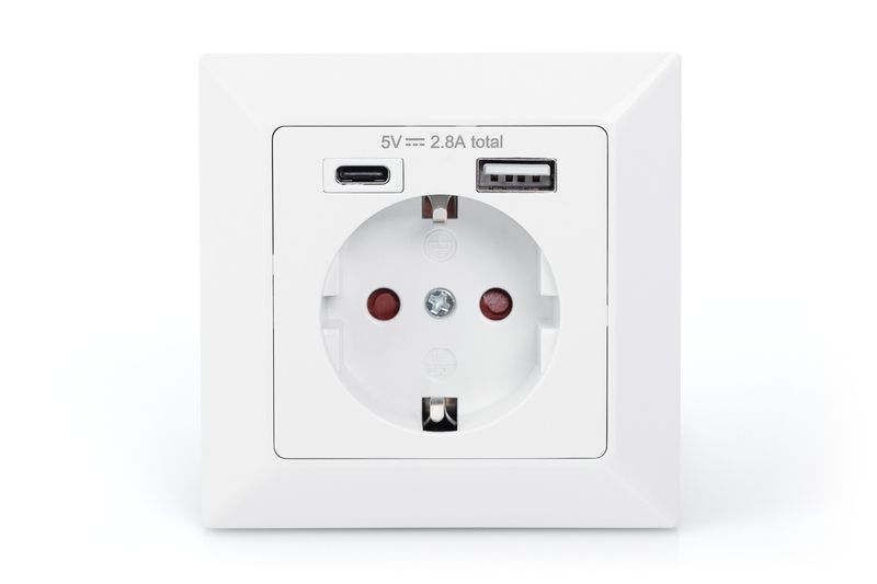 Digitus DA-70615 Wandcontactdoos wit