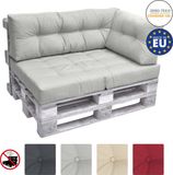 Beautissu Elements Palletkussen 60x40cm Licht Grijs