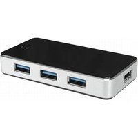 Itworks Hub It Works H-303 FN 4 Poorten USB 3.0 Zwart en Zilver