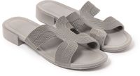 BRASILERAS Platte sandalen voor dames - Grijs - Maat 40