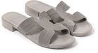 BRASILERAS Platte sandalen voor dames - Grijs - Maat 40