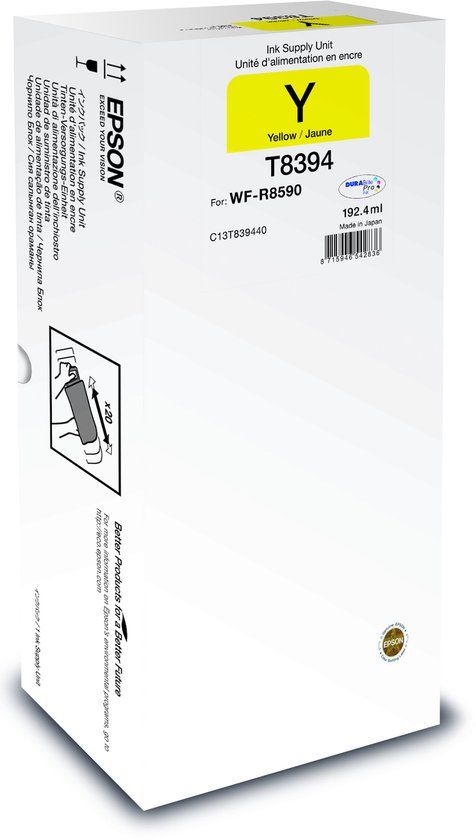 Epson C13T83944N Inktcartridge Geel XL Origineel