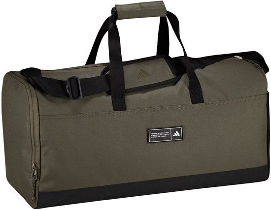 adidas 3 Stripes Duffel Bag Medium - Weekender (olistr/black)