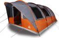 vidaXL Tunneltent 5-persoons waterdicht grijs en oranje