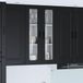 vidaXL - Wandglas - Kasten - PORTO - Zwart - 60 x 31 x 100 cm - Bewerkt hout