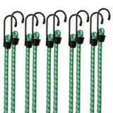 Deuba 10x Rubberen Bagagespin met haken 61 cm x 8 mm Ø