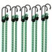 Deuba 10x Rubberen Bagagespin met haken 61 cm x 8 mm Ø