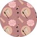 Bonateks Ronde digitaal bedrukte muismat, antislip onderkant, voor kantoor en thuis, diameter: 22 cm