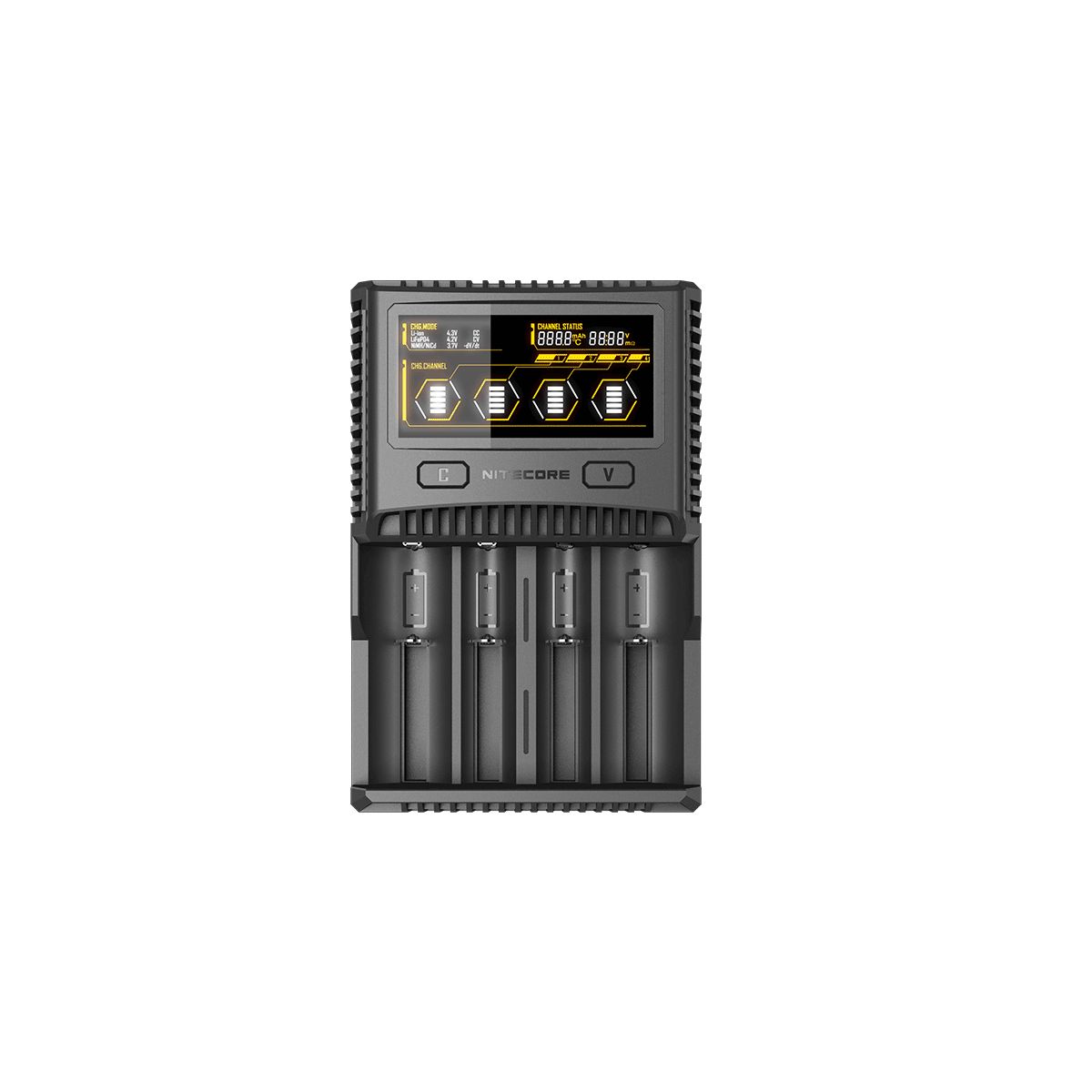 Nitecore SC4 Batterij Oplader - AC/DC - 4-Bay