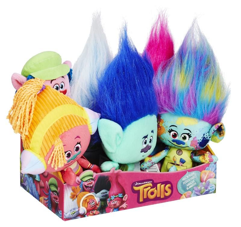 Hasbro Trolls Pluche Knuffel - Stof - 25 cm - Jongens en meisjes