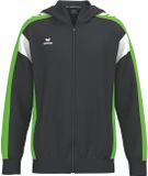 Erima Celebrate 125 Trainingsjack Met Capuchon Heren - Zwart / Green Gecko | Maat: 3XL