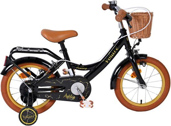 Volare Ashley Kinderfiets - Meisjes - 14 inch - Zwart