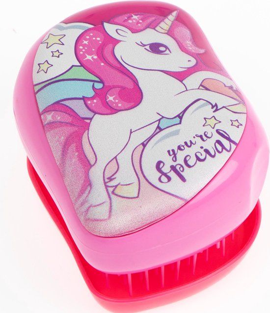 4KidsOnly Unicorn Haarborstel Eenhoorn Meisjes Roze/wit