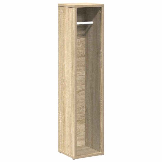 vidaXL Badkamerkast met rolhouder 20,5x20x90 cm sonoma eikenkleurig