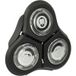 vhbw tête de rasoir de remplacement pour Philips RQ1180X, RQ1185, RQ1175, RQ1180CC, RQ1187, RQ1180