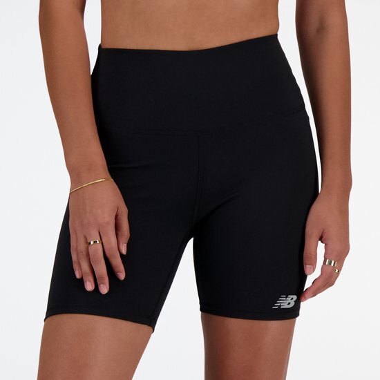 New Balance Harmony 6 Inch Bike Short Dames Sportbroek - Zwart - Maat XS